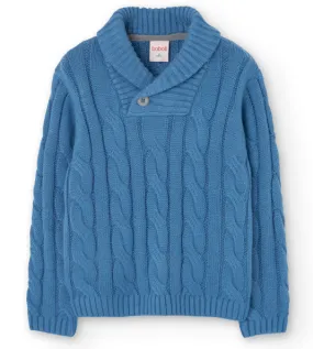 Boboli - Light Blue Cable Pullover