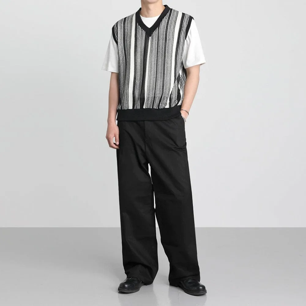 Chicmy-2026 Fall Outfits Christmas Thanksgiving Gift New Year's Eve Outfits nye Outfits chic. 9168 KNIT WOOLEN VERTICAL STRIPED VEST