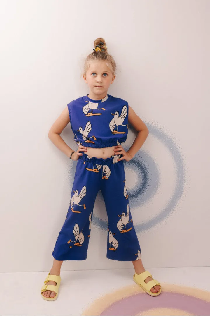 Hi Bird Crop Top - Navy