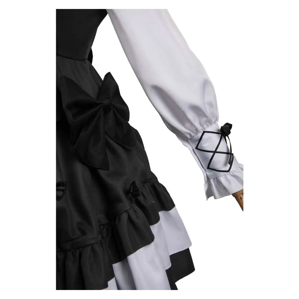 Mahou Shoujo Madoka★Magica Madoka Kaname Black Bow Set Cosplay Costume Outfits Halloween Carnival Suit