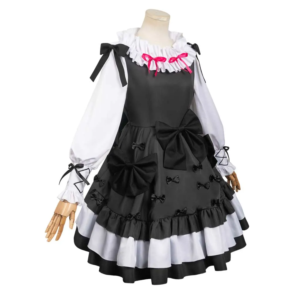 Mahou Shoujo Madoka★Magica Madoka Kaname Black Bow Set Cosplay Costume Outfits Halloween Carnival Suit