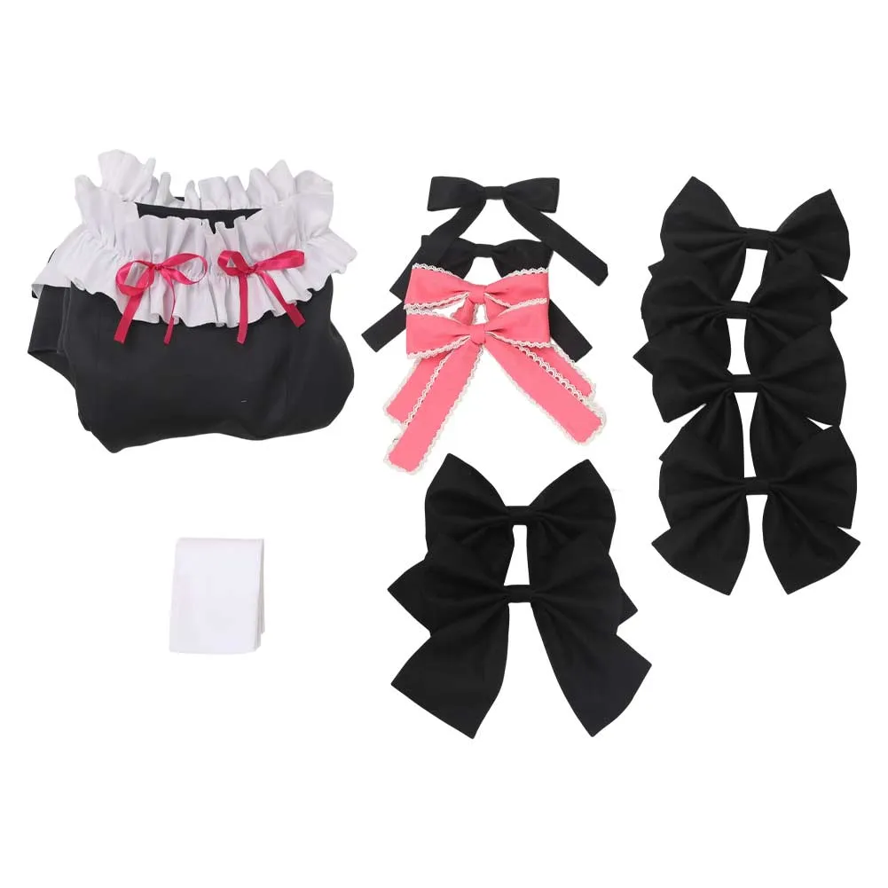 Mahou Shoujo Madoka★Magica Madoka Kaname Black Bow Set Cosplay Costume Outfits Halloween Carnival Suit