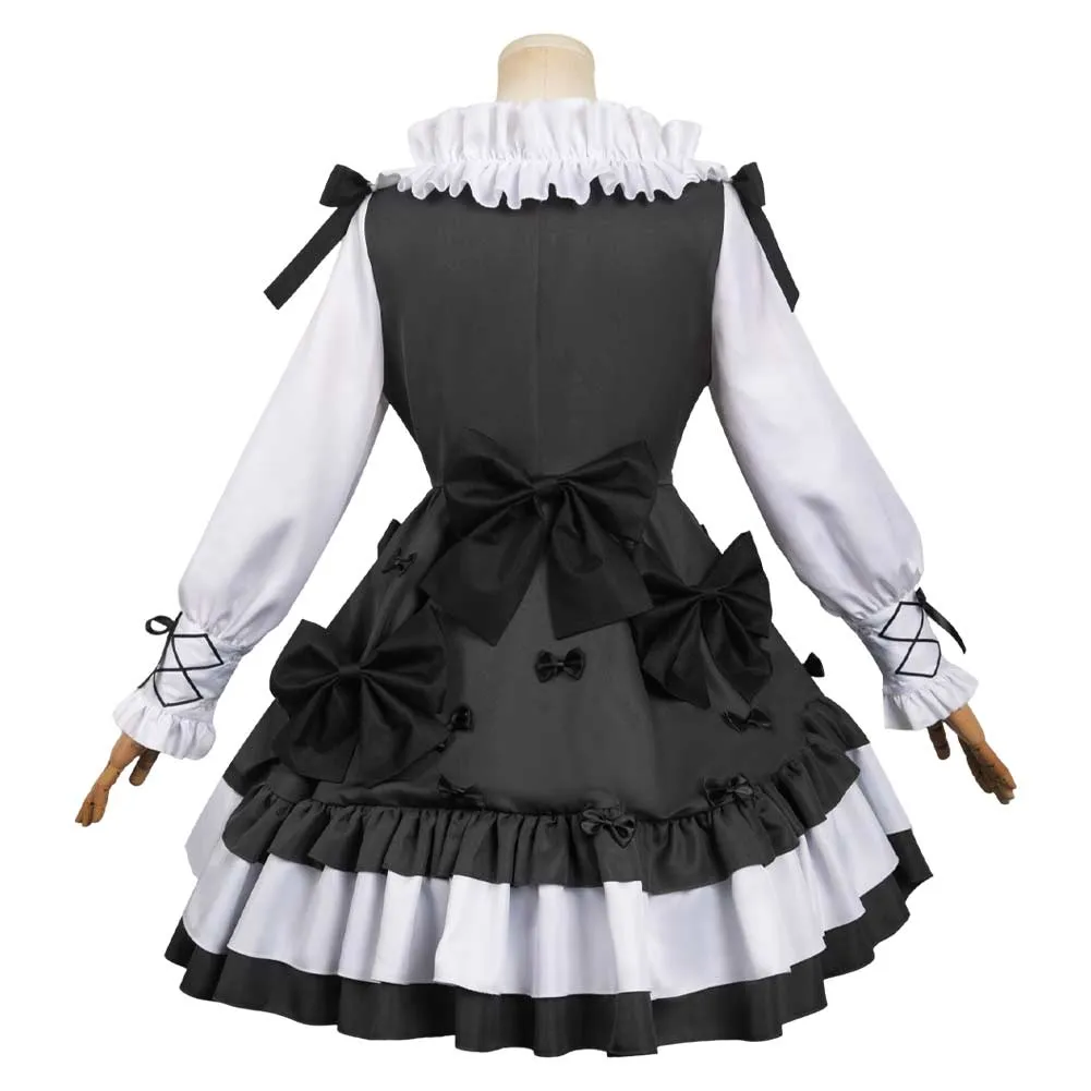 Mahou Shoujo Madoka★Magica Madoka Kaname Black Bow Set Cosplay Costume Outfits Halloween Carnival Suit