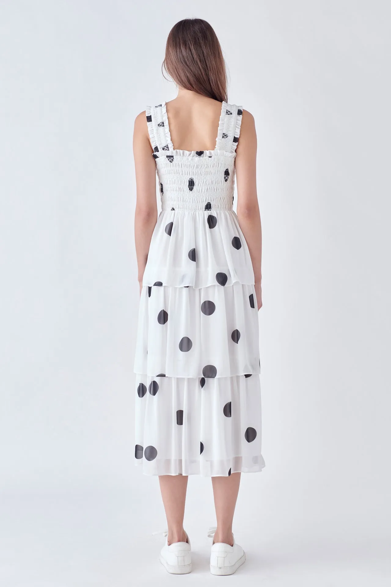 Polka-dot Midi Dress