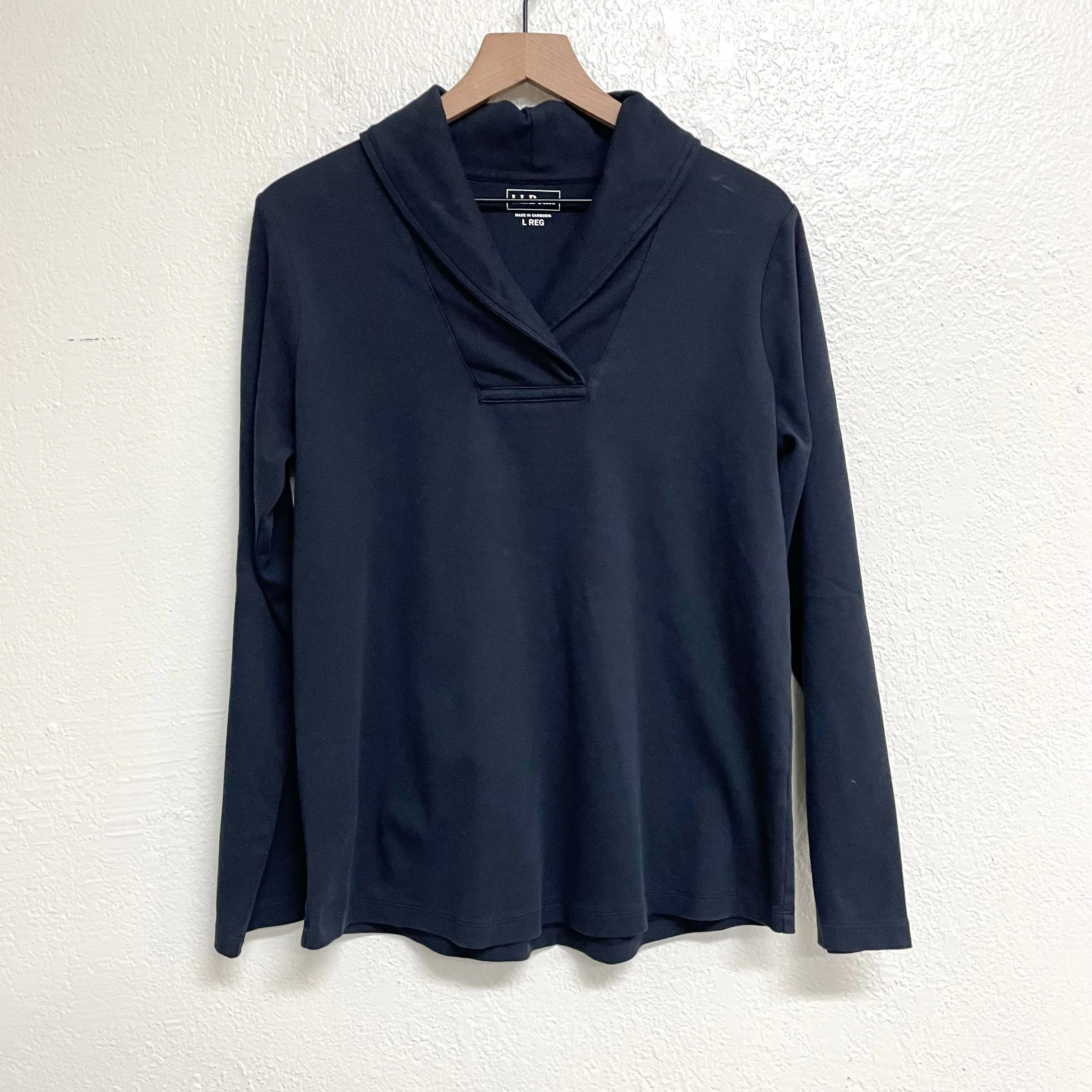 Shawl Neckline Sweatshirt