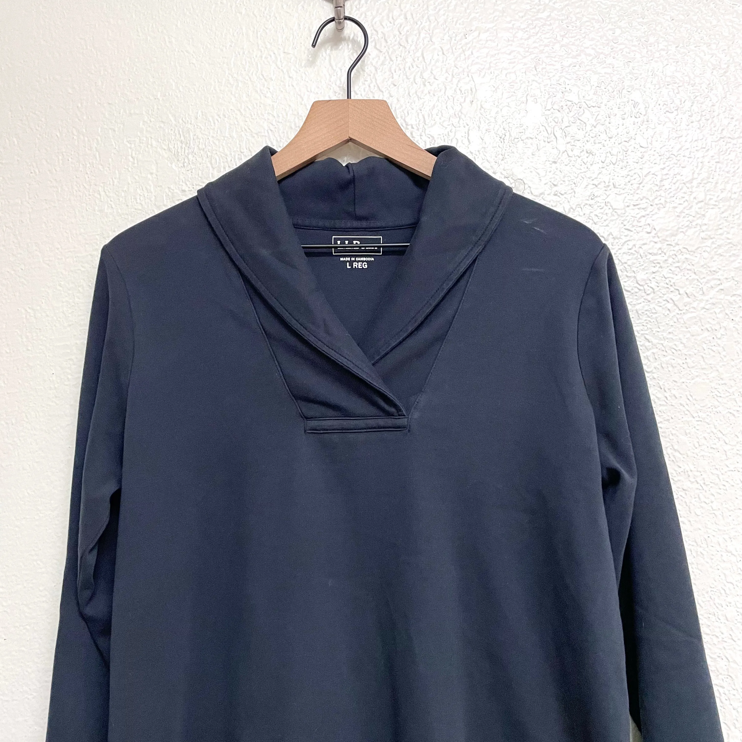 Shawl Neckline Sweatshirt