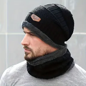 Ultimate Winter Warmth: Superhero-Themed Beanie & Scarf Set - Breathable, Stretch-Fit, Knit Ear Protector for Outdoor Fun