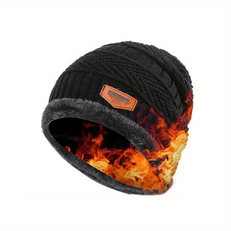 Ultimate Winter Warmth: Superhero-Themed Beanie & Scarf Set - Breathable, Stretch-Fit, Knit Ear Protector for Outdoor Fun