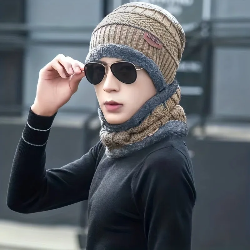 Ultimate Winter Warmth: Superhero-Themed Beanie & Scarf Set - Breathable, Stretch-Fit, Knit Ear Protector for Outdoor Fun