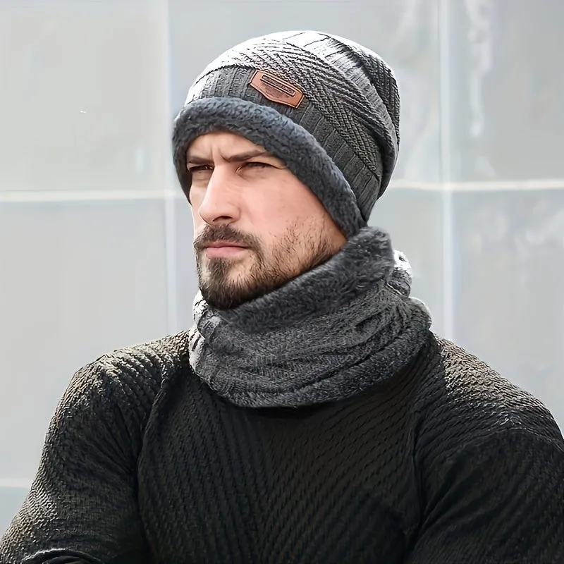 Ultimate Winter Warmth: Superhero-Themed Beanie & Scarf Set - Breathable, Stretch-Fit, Knit Ear Protector for Outdoor Fun